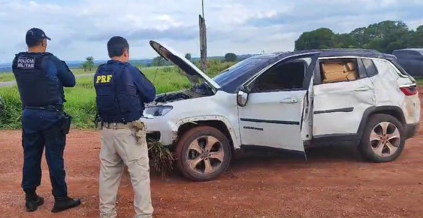 PRF e PM apreendem uma tonelada de maconha em Guia Lopes