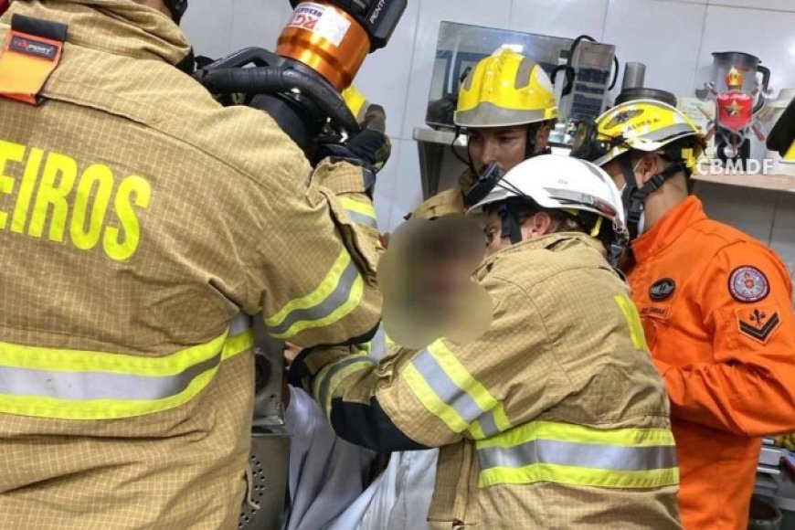 Trabalhador tem mão prensada em máquina de moer cana em Sobradinho/DF