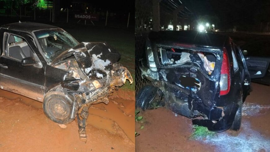 Quatro feridos em acidente entre carros na MS-306