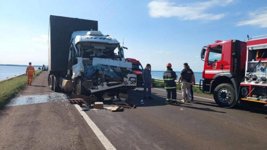 Caminhoneiro morre em Bataguassu após bater em outro caminhão enquanto filmava a paisagem