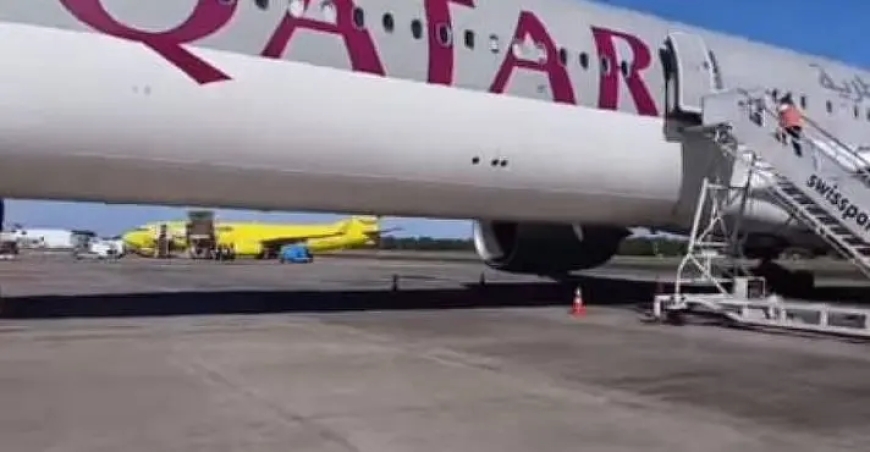 Avião da Qatar Airways faz pouso forçado em Salvador (BA)