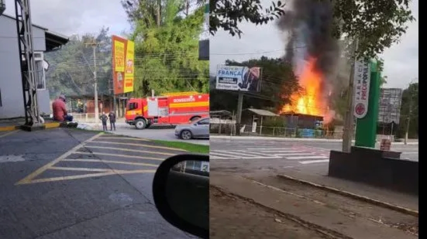 Casa de autor de explosões em Brasília pega fogo na manhã deste domingo