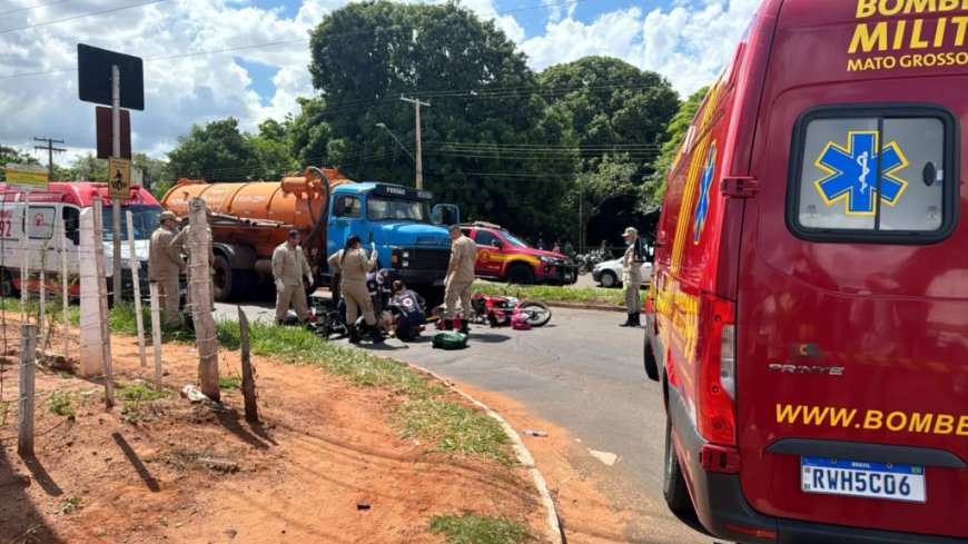 Piloto de Moto morre após ser prensada entre caminhão e picape em acidente gravíssimo