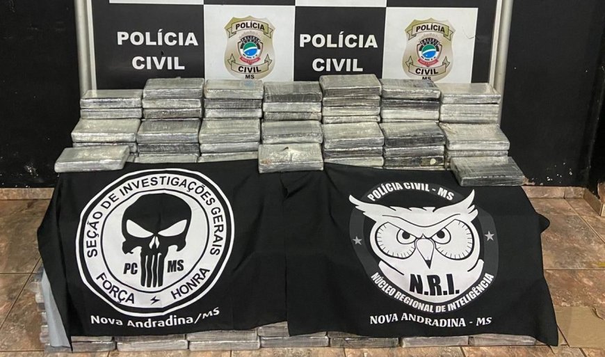 Em Nova Andradina, Polícia Civil prende homem que transportava 550kg de cocaína