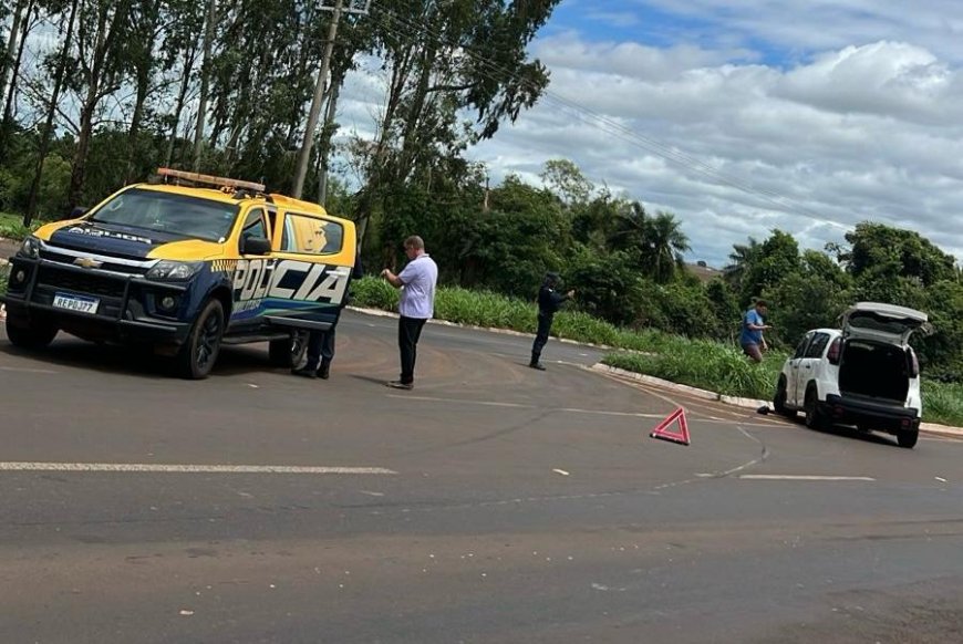 Conselheira tutelar fica ferida em colisão com carreta na MS-134 em Batayporã