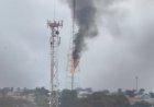 Vídeo: Incêndio Atinge Torre da Rede Record em Campo Grande; Fumaça é Vista de Longe
