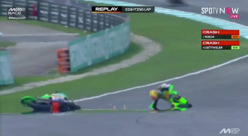 Piloto da Moto3 luta pela vida após colisão no Circuito de Sepang