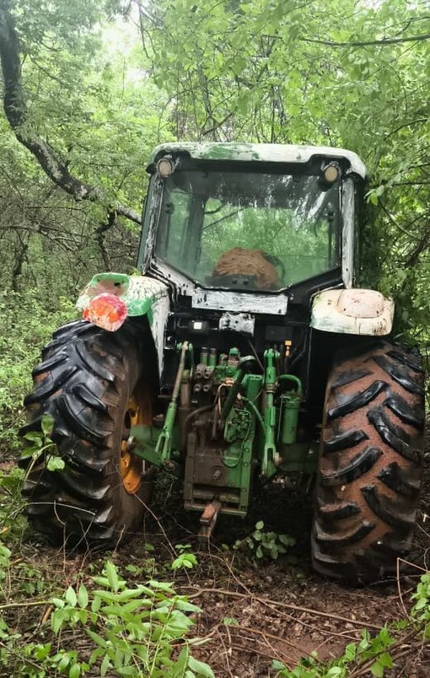 Trator furtado é encontrado em operação conjunta em Aparecida do Taboado