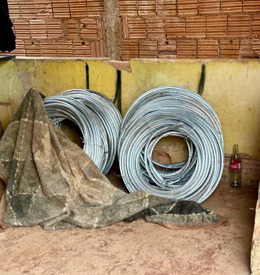 Operação policial combate furto de cabos de alta tensão