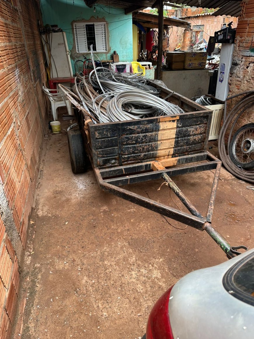 Operação policial combate furto de cabos de alta tensão