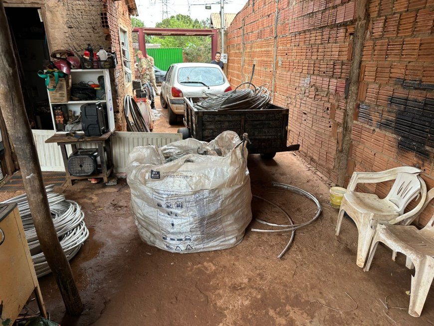 Operação policial combate furto de cabos de alta tensão