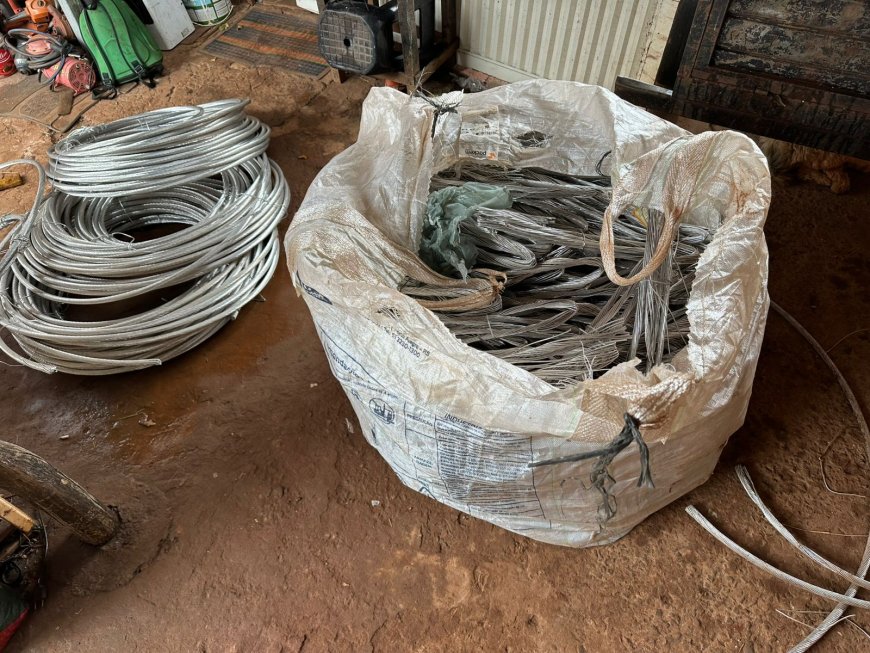 Operação policial combate furto de cabos de alta tensão