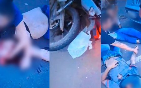 Moto em alta velocidade mata pedestre na Rua Brilhante