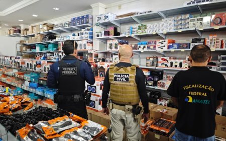 Operação Safira: Anatel e Receita Federal apreendem mais de duas toneladas de eletrônicos piratas na Paraíba