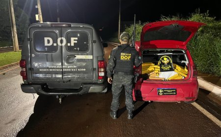 DOF apreende grande carga de droga em Maracaju