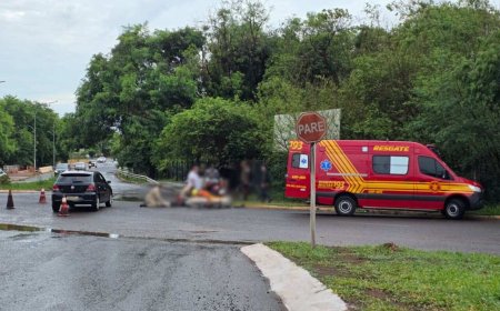 Colisão entre carro e bicicleta mobiliza bombeiros em Campo Grande