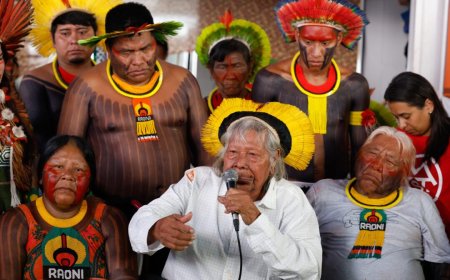 Cacique Raoni alerta sobre riscos da exploração de petróleo na Amazônia