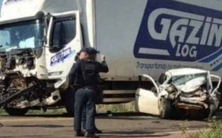 Carro invade pista contrária e ex-vereador morre em colisão frontal na MS-112