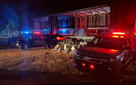 FICCO/MS apreende caminhão com fundo falso carregado de cocaína