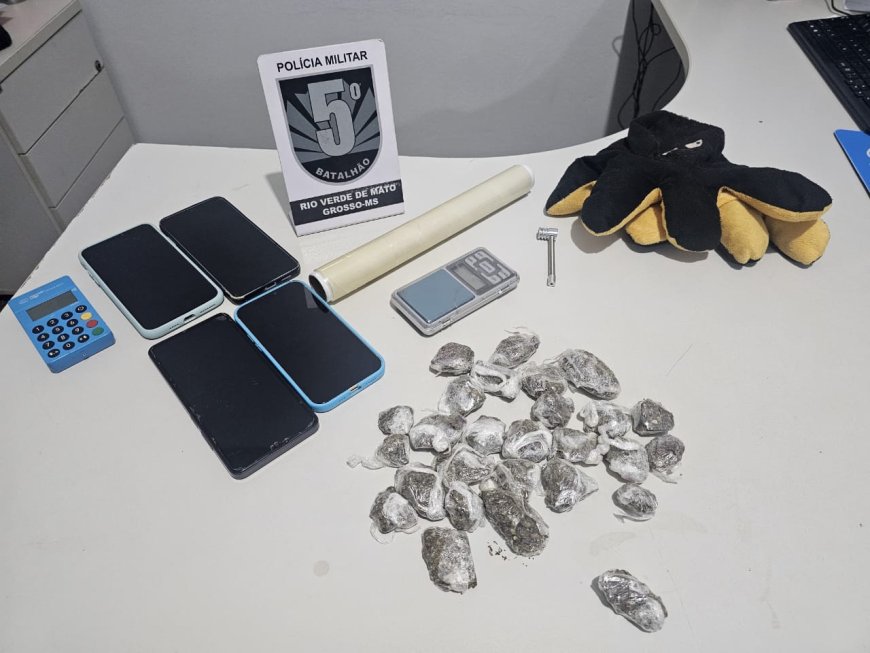 Polícia Militar Desarticula Grupo de Tráfico e Apreende Drogas em Rio Verde de Mato Grosso
