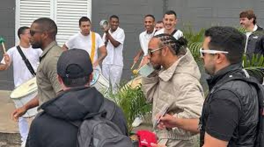 Foco total: Hamilton chega a São Paulo sem se distrair