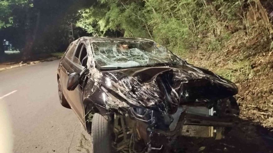 Motorista escapa ileso após acidente no Jardim dos Estados