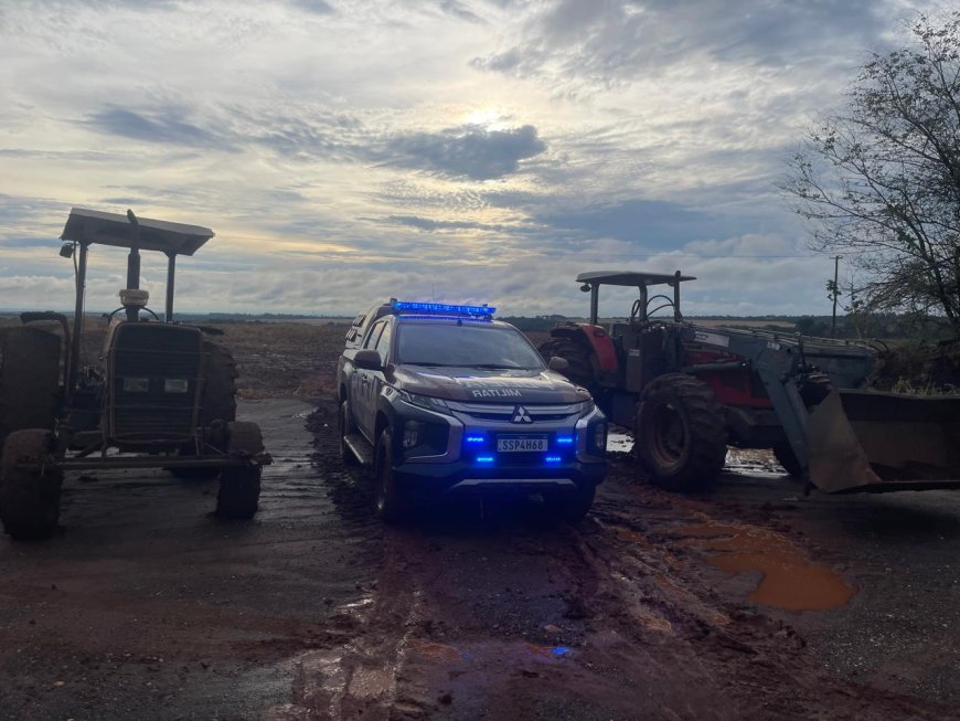 Batalhão Rural recupera tratores furtados em Jaraguari