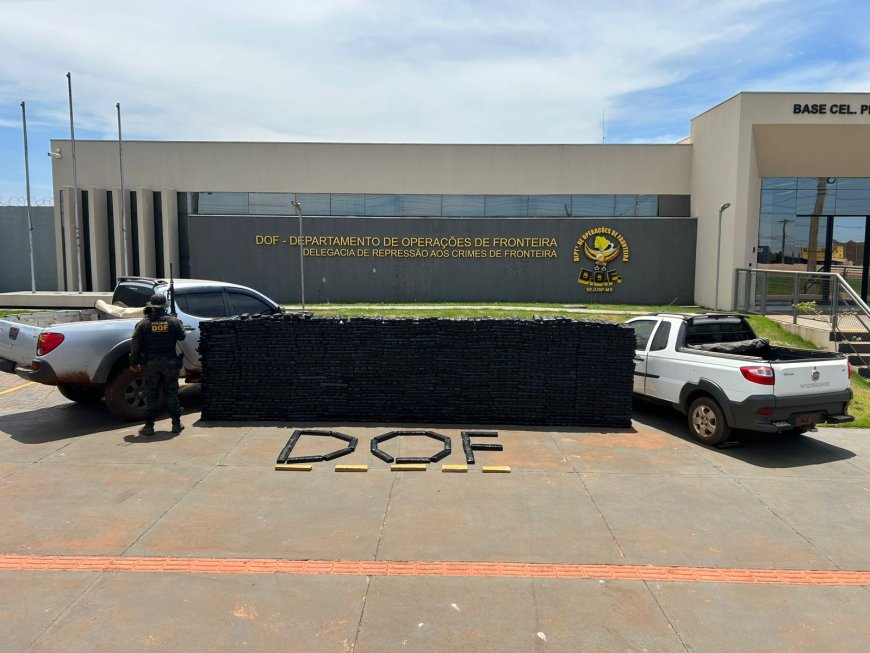 DOF apreende mais de 2 toneladas de drogas em Ponta Porã