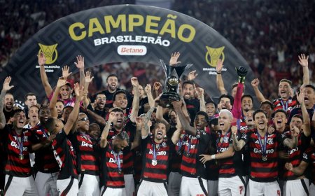 Flamengo celebra ano mágico com título do Brasileirão
