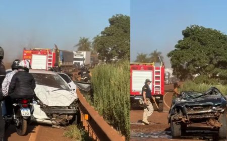 Grave acidente na BR-267 deixa uma pessoa morta em Maracaju