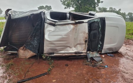 Tragédia na rodovia: caminhonete tomba e deixa vítima fatal