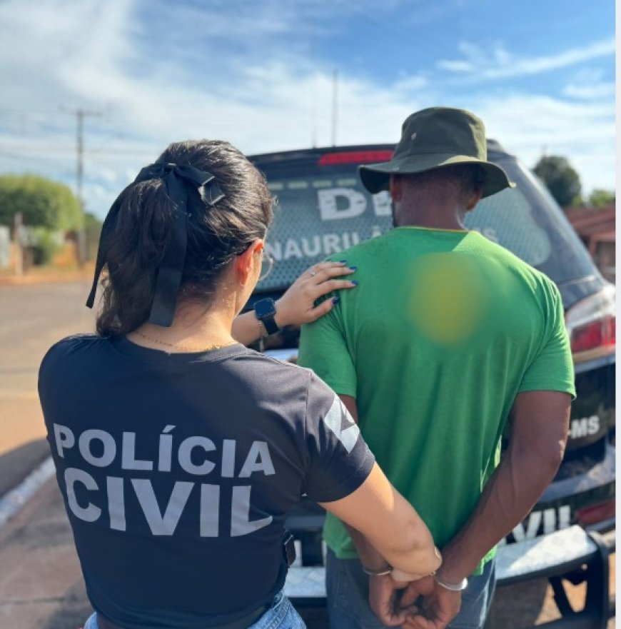 Polícia Civil de MS localiza e prende criminoso de alta periculosidade