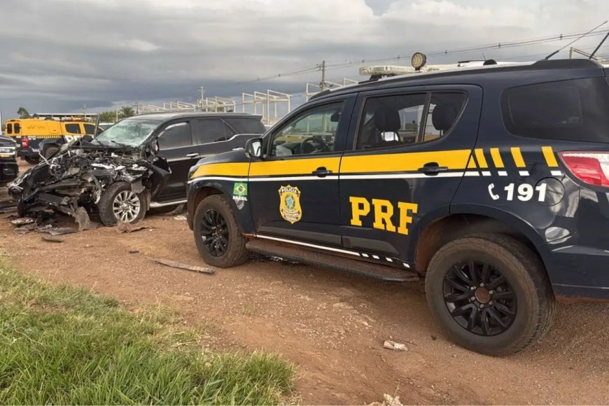 Crimonso é socorrido após acidente durante fuga em Ponta Porã