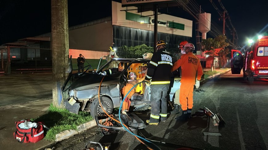 Acidente Grave na Avenida Cônsul Assaf Trad Deixa Três Feridos