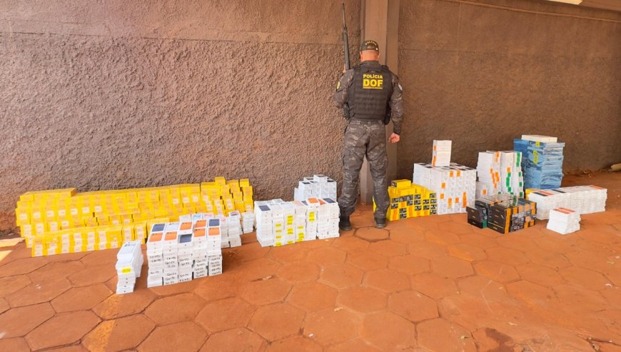 DOF intercepta carga milionária de celulares e notebooks para SP