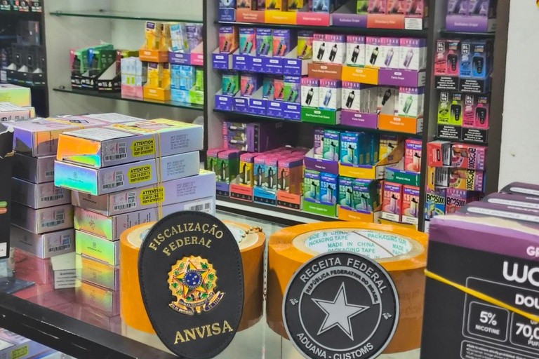 Operação nacional combate comércio ilegal de cigarros eletrônicos