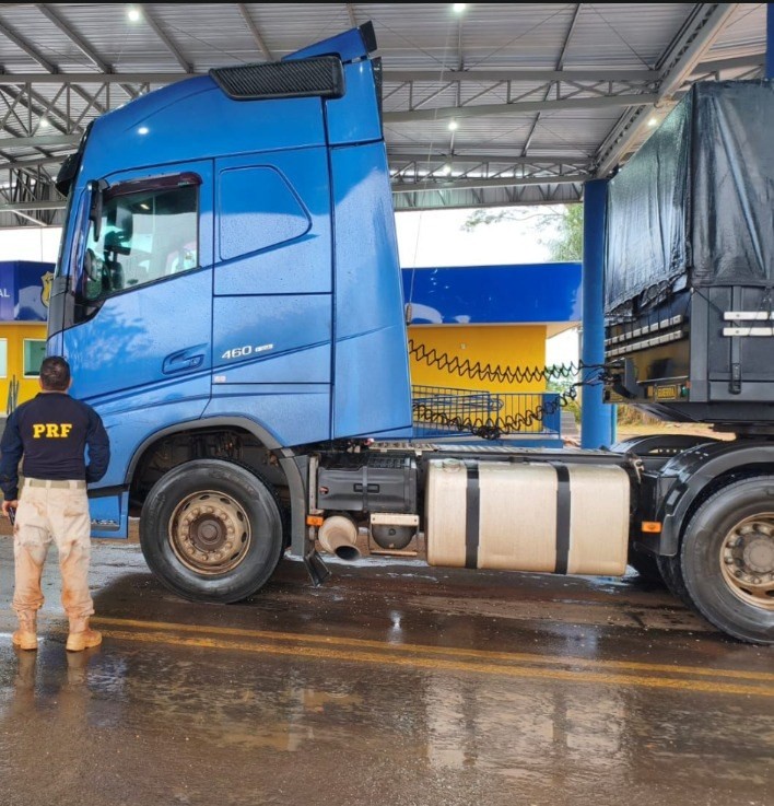 Caminhão levado em assalto em SP é localizado na BR-376 em Nova Andradina