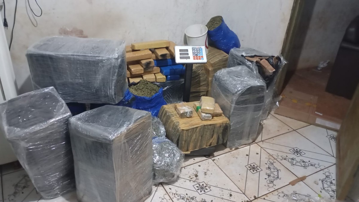 Denúncia de violência doméstica leva GCM a apreender 383 kg de maconha em Campo Grande