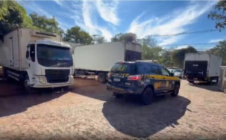 PRF escolta carga com 20 mil medicamentos irregulares para incineração em MS