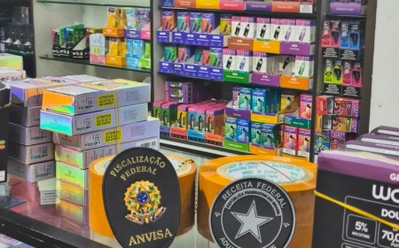 Operação nacional combate comércio ilegal de cigarros eletrônicos