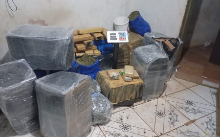 Denúncia de violência doméstica leva GCM a apreender 383 kg de maconha em Campo Grande