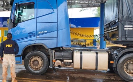 Caminhão levado em assalto em SP é localizado na BR-376 em Nova Andradina