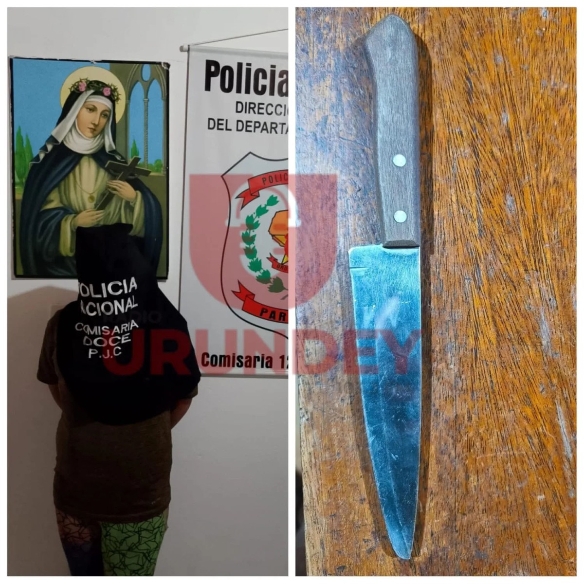 Jovem é presa após tentar esfaquear menina de 8 anos em PJC
