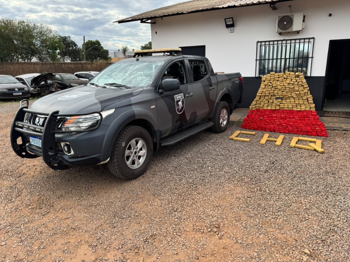 Choque dá prejuízo de R$ 970 mil ao tráfico ao apreender quase meia tonelada de maconha no Vila Popular