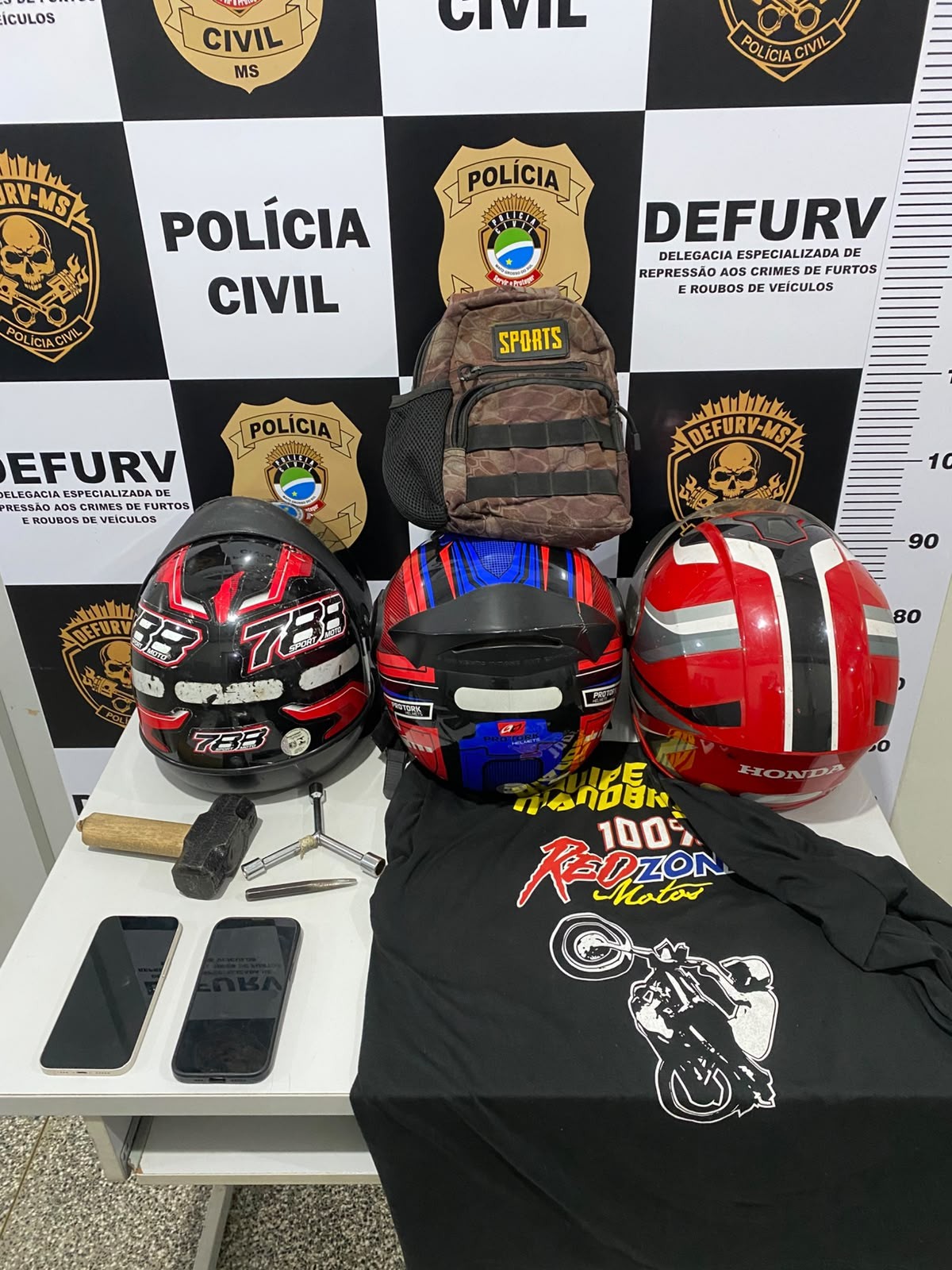 DEFURV prende dupla suspeita de integrar quadrilha de furto de motos em Campo Grande