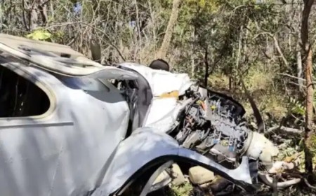 Casal dono de hospital morre em queda de avião de pequeno porte no Tocantins