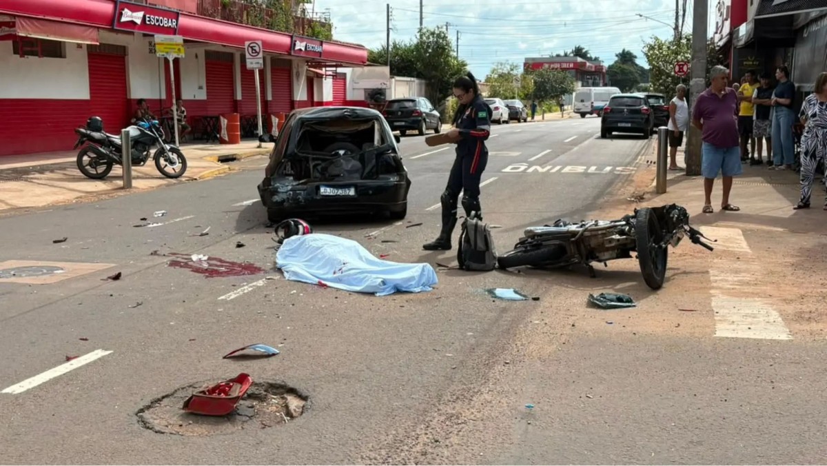 Piloto de moto morre após colisão com carro em Campo Grande