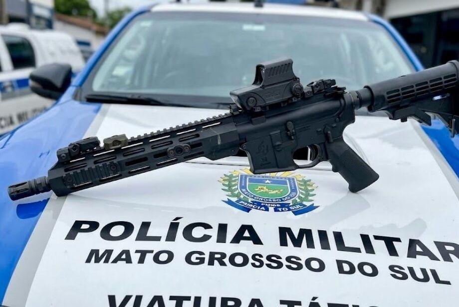 Policiamento reforçado eleva apreensões de fuzis em MS