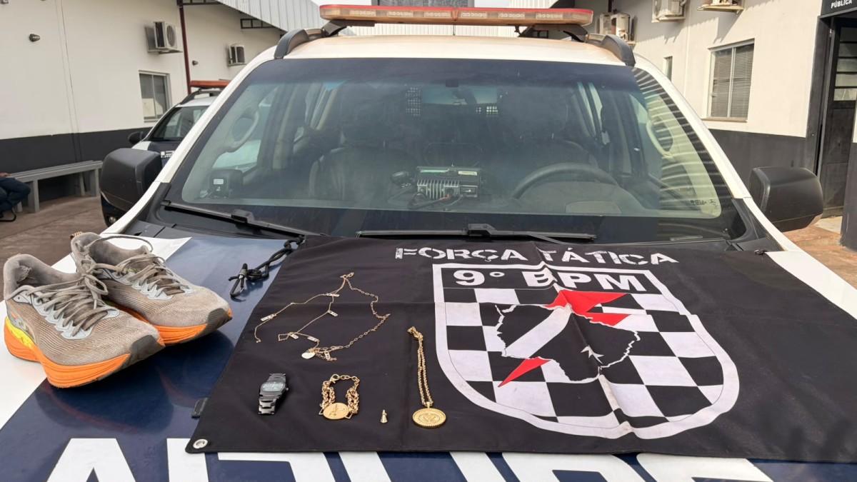 Homem é preso pela Força Tática por furto de joias na Vila Margarida