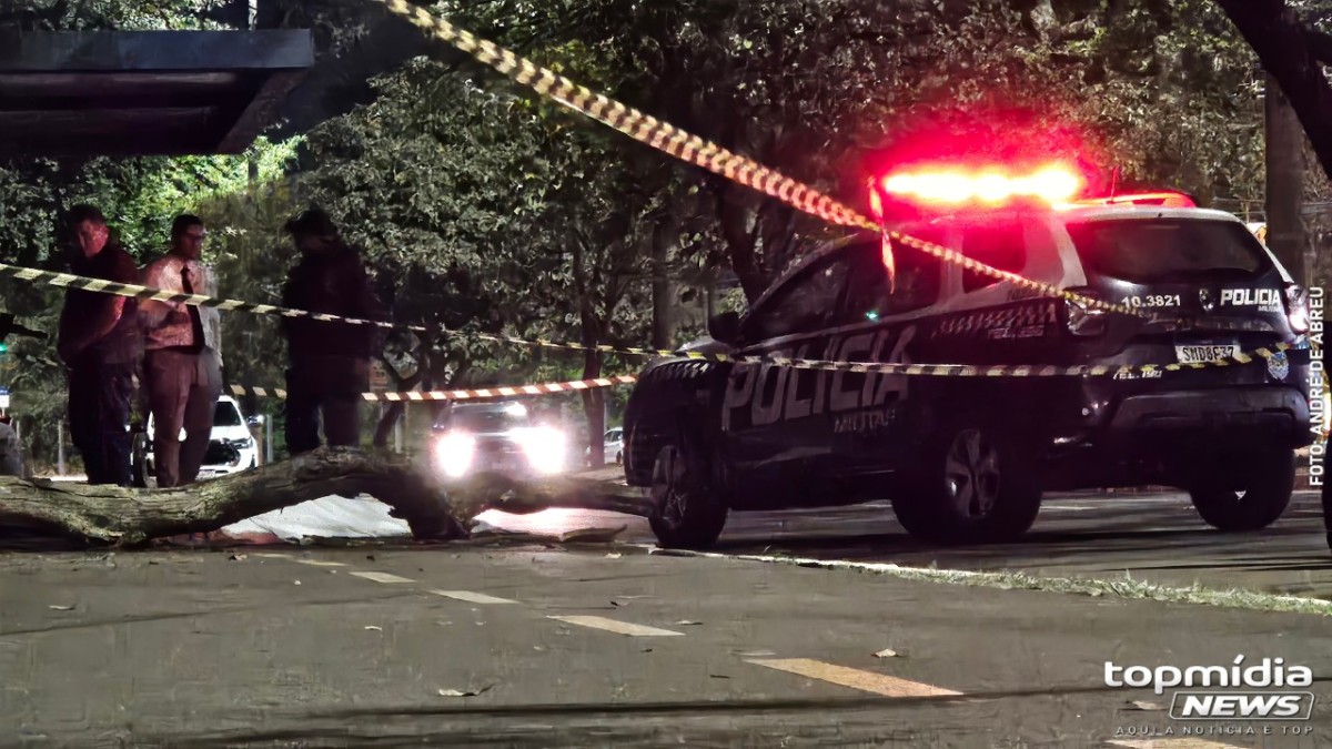 Jovem de 23 anos morre após ser atingida por galho de árvore no Parque dos Poderes, em Campo Grande